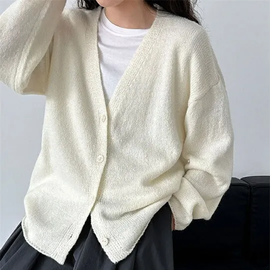 カーディガン ニット 秋冬 アウター おしゃれ ニットセーター トップス 長袖ニット >