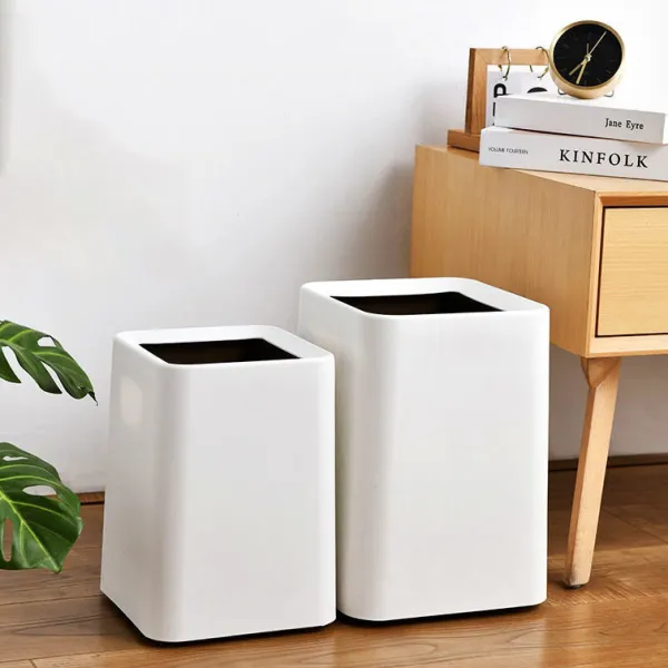 個性的なデザイン方形シンプルゴミ袋を隠せる絶対欲しい出し入れ簡単耐久一人暮らし適用ゴミ箱
