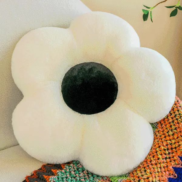 10色展開花型背もたれ無地ふんわり可愛い心地のよい感触かわいいおしゃれ北欧お花抱き枕柔らかいインテリアフラワークッション座布団