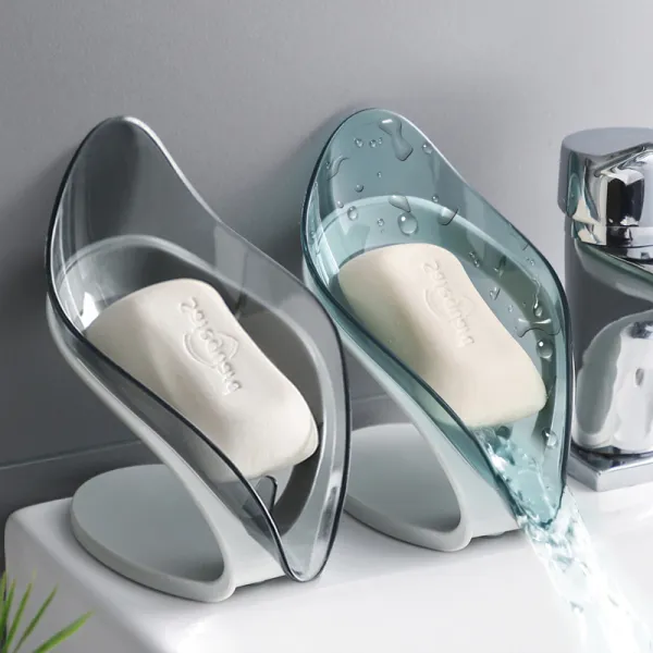 人気水切りソープホルダー排水付き浴室用キッチン用トレイ収納