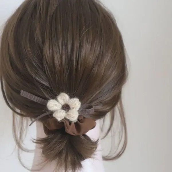 人気上昇中軽い着ごこち花・植物スウィートアーティフィシャルフラワー輪ゴムヘアゴム