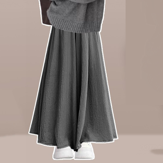 単品／グレー／ワイドパンツ