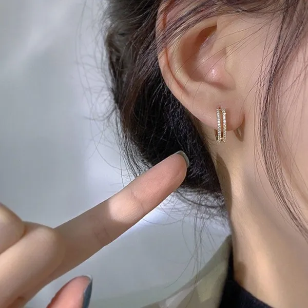 買わなきゃ損金メッキ無地シンプルサークルピアス