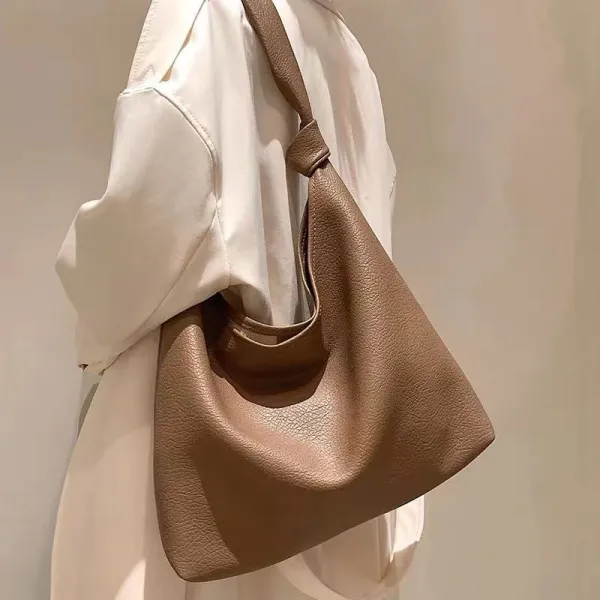 華やかさをプラス 見逃し厳禁 レトロ ファッション 無地 トートバッグ 通勤 日常 ショルダーバッグ