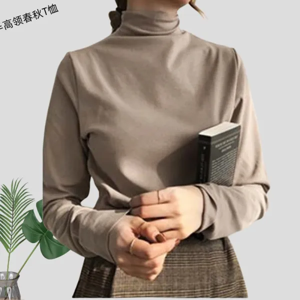 【9999円達成でGET！】長袖  タートルネック  スリムフィット」  インナー  新作  レディース  ハイネック