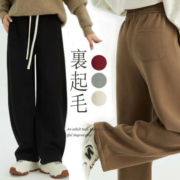 着痩せ 脚長効果 美脚ライン 無地 グレー 黒 カジュアル ボトムス 美しいシルエット感を演出する！大人の楽チンワイドパンツ