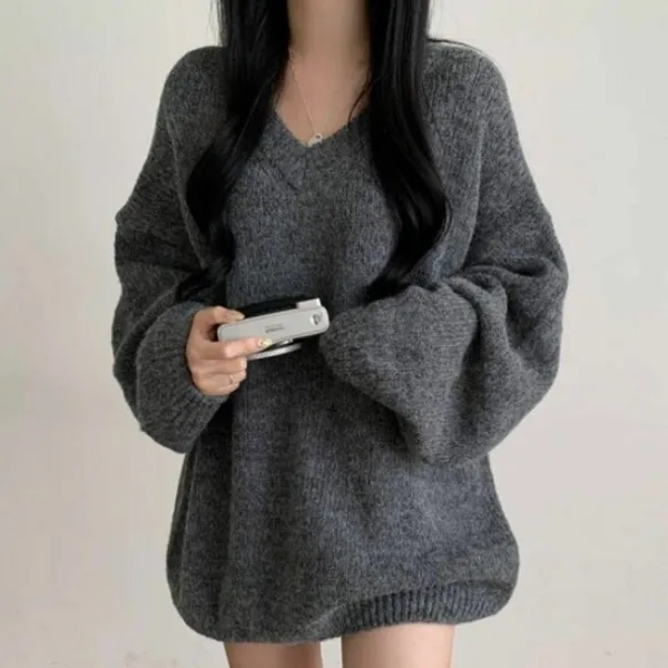 静電気防止 ニットセーター 至福の肌触り 女子 軽い 学生 ストレッチ モコモコで暖かい 可愛い カーキ　ピンク