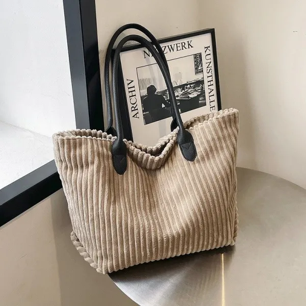 【全4色】トートバッグ無地大容量オープン｜高見えデザイン