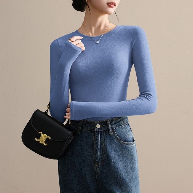 ブルー (クルーネック)