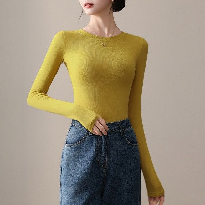 イエロー (クルーネック)