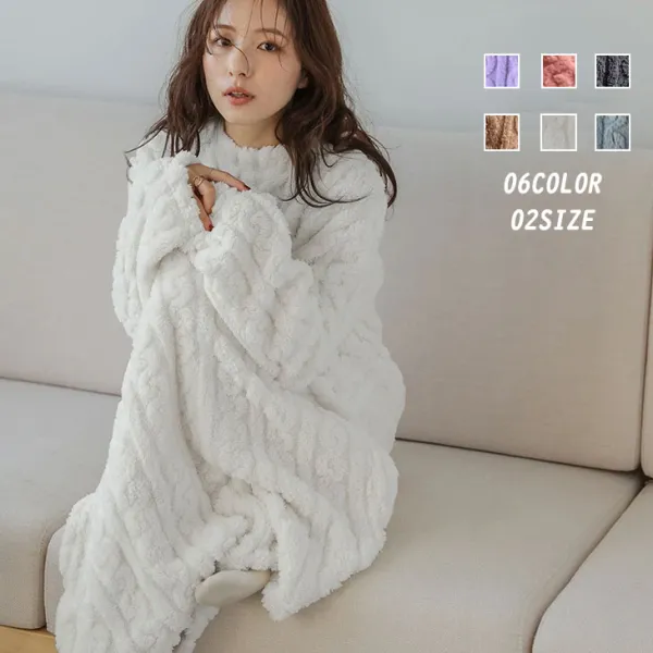 ファッショナブル 暖かい 蓄熱保温 長袖 無地 パジャマワンピース ホワイト 白 ベージュ グレー ブルー 青 ピンク