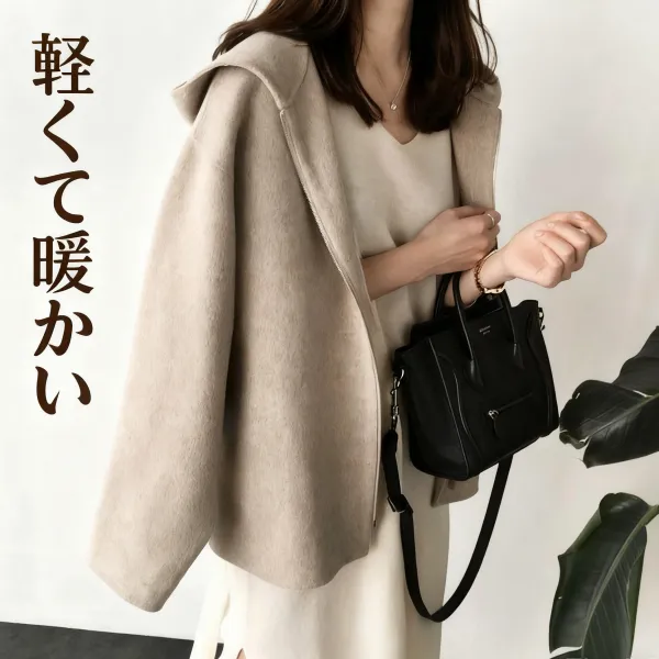 新商品＆再入荷中長無地長袖カーディガンフード付きシンプルコート