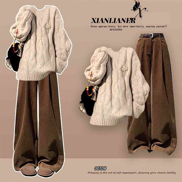 セーター+パンツ/二点セット