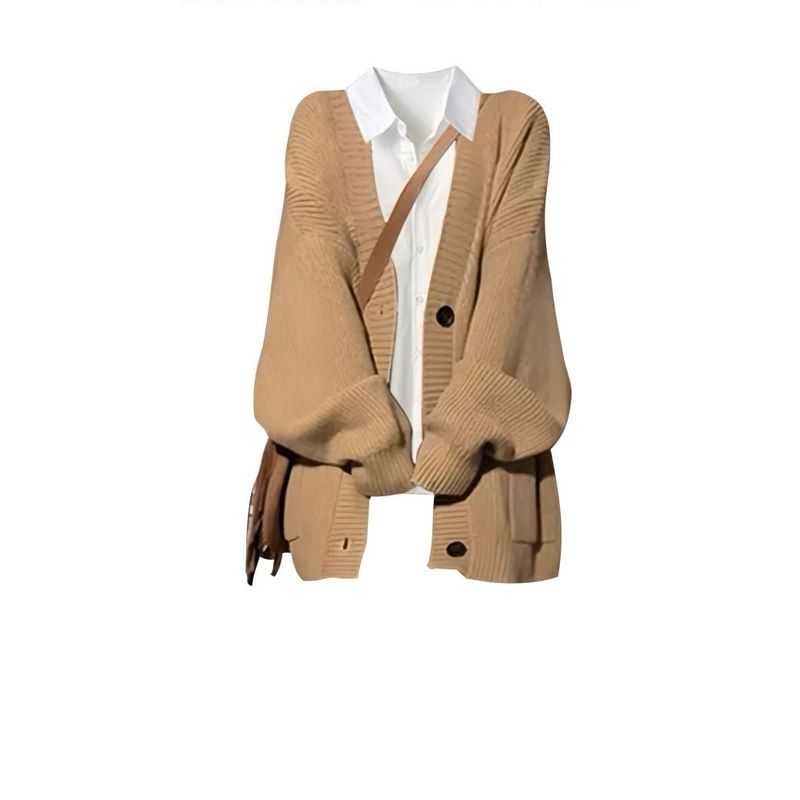 カーディガン+シャツ【2点セット】