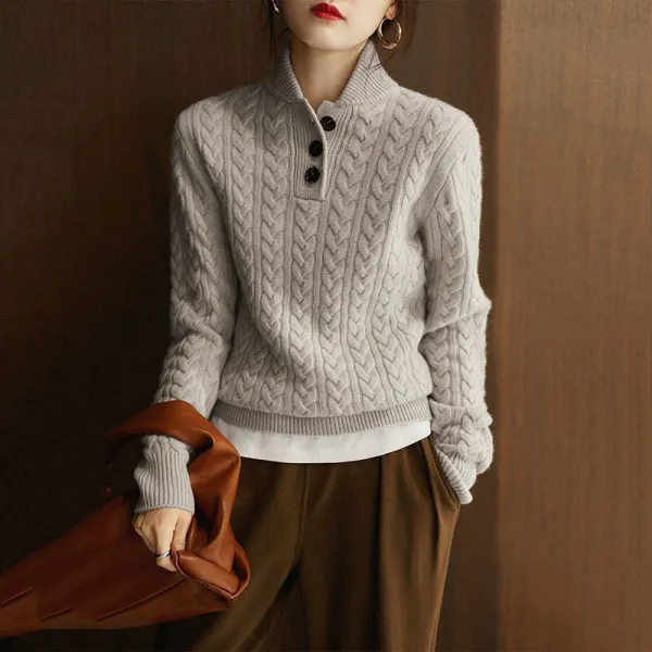 カーディガン  ニット  アウター  ニット / セーター  スタンドネック  インナー  新作  2025  レディース