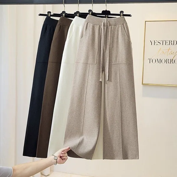 【全5色】ガウチョパン無地ハイウエストウエストゴムあり | 早い者勝ちです!