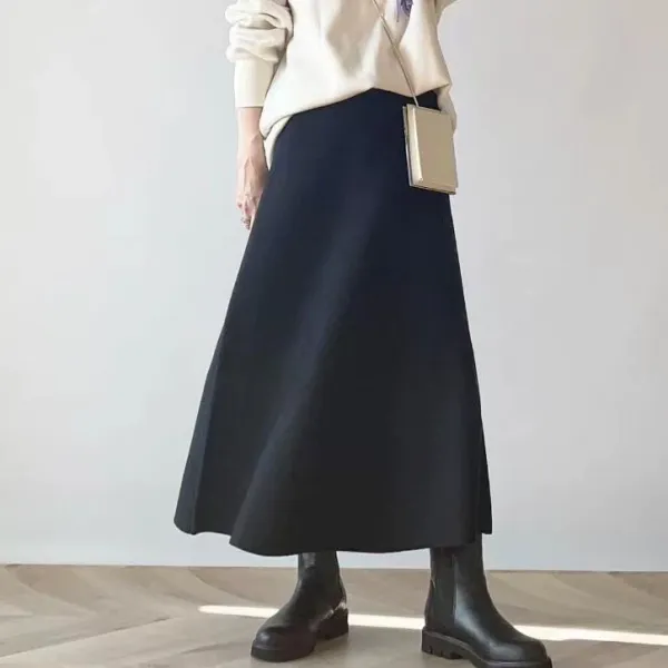 エレガント  スリムに見える  どんなスタイルにも合う  ゆったり  ハイウエスト  Aライン  春秋