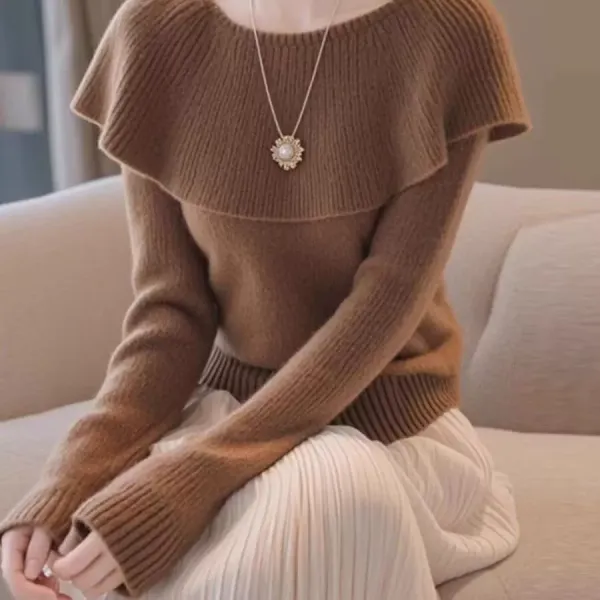 リボン  ニット  ニット / セーター  ゆったり  ミニ丈  インナー  新作  2025  レディース