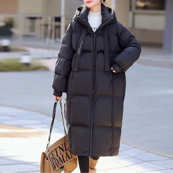 今季大注目 ファッション フード付き ファスナー 長袖 ポケット付き 無地 韓国系 中綿コート