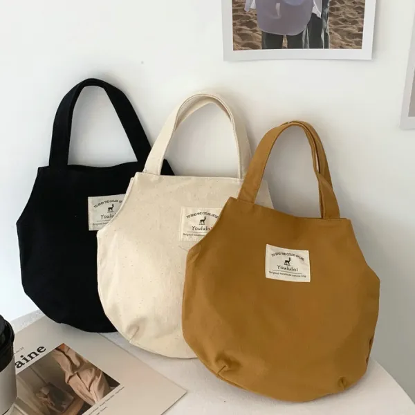 早い者勝ちカジュアルアルファベットマグネットハンドバックマグネット帆布レディースバック