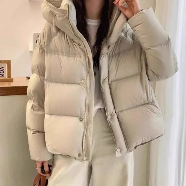 【全3色】中綿コート無地ボタン長袖ポケット付きファスナー  | 超目玉アイテム