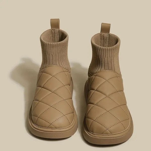 大人のお洒落をキャッチ!厚底設計細見え柔軟性に優れた快適な履き心地ショート丈ブーツ