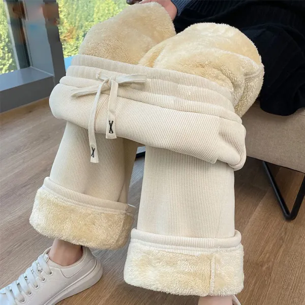 防風性があり暖かいアンプルラインレギュラー丈大きめのサイズ感体型をカバーハイウエスト20~40代カジュアルパンツ