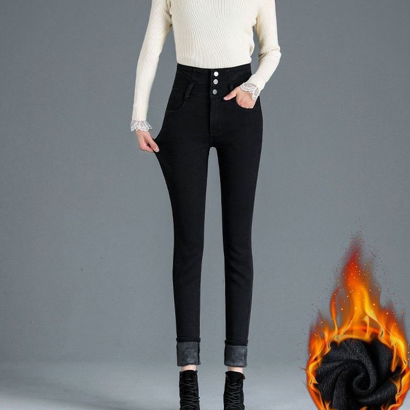 ブラック /裏起毛/