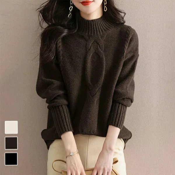 ニット  ニット / セーター  ニットトップス  どんなスタイルにも合う  タートルネック  冬  デザイン  若く見え  暖かい  新作  おしゃれ / ファッション  秋冬シーズン  デザイン性  レディース  ハイネック