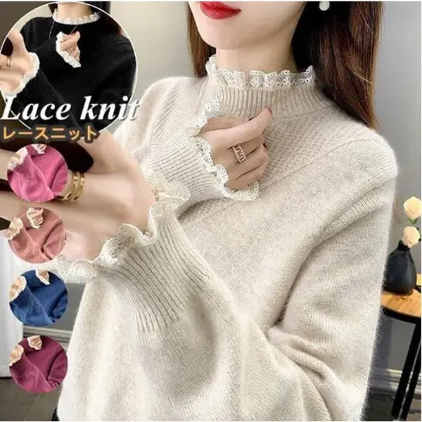 ins超人気 プルオーバー着痩せ効果 長袖 柔軟加工 耐久性 レディース ニットセーター