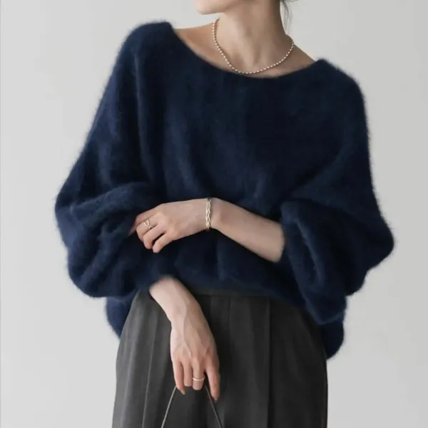 買わなきゃ損 Vネック プルオーバー 無地 長袖   シンプル ニットセーター