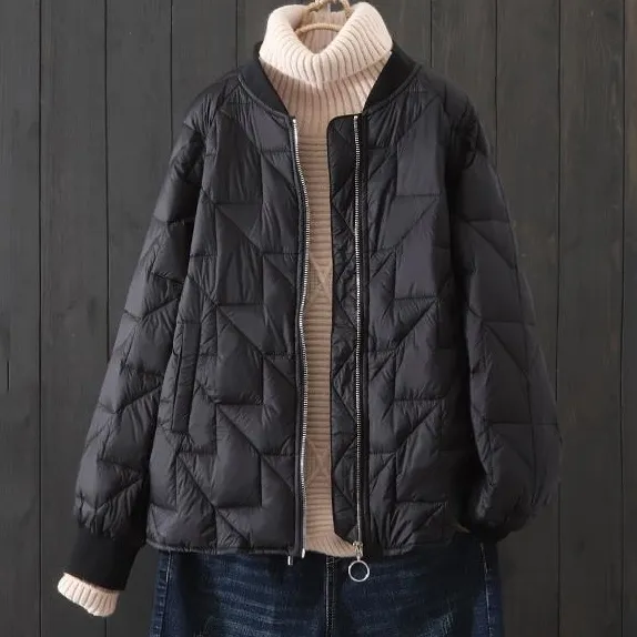 【全5色】中綿コート長袖ファスナー | 超軽量防寒早い者勝ち