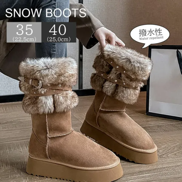 ムートンブーツ レディース  裏起毛 プラットフォーム ブーティ レディーズ レースアップ ボア 防寒 防滑 軽量 厚底 ショートブーツ やわらかい バイク用 秋冬 歩きやすい