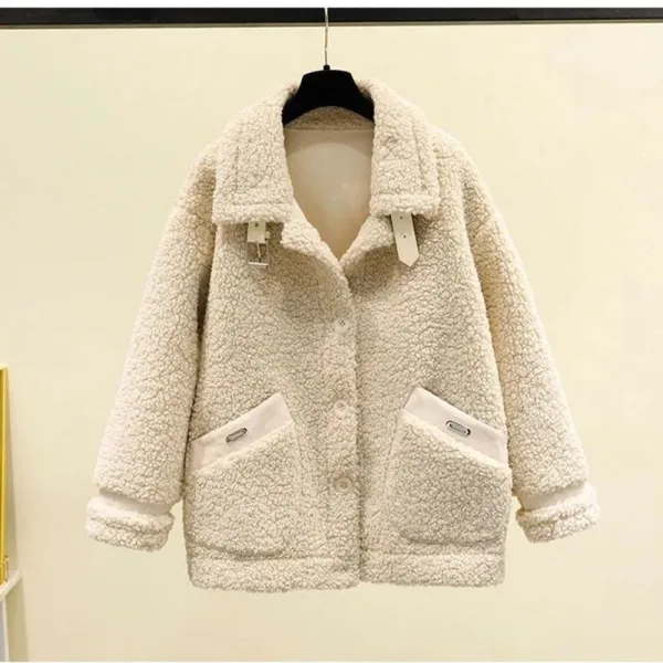 フェイクファー  アウター  コート  フリース（裏起毛）  ミニ丈  冬  韓国風  新作  秋冬シーズン  レディース