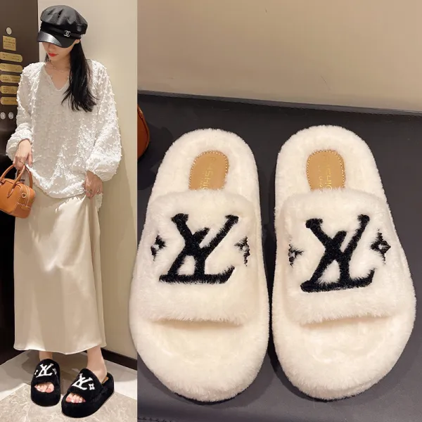 ファー  アルファベット  コットン  冬  厚底  着心地良い  新作  おしゃれ / ファッション  流行  秋冬シーズン  レディース