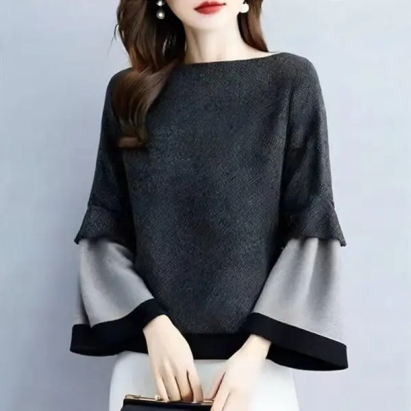 スピーカースリーブ  新作  日本風  バイカラー