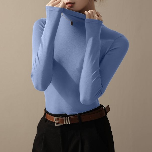 ブルー (ハイネック)