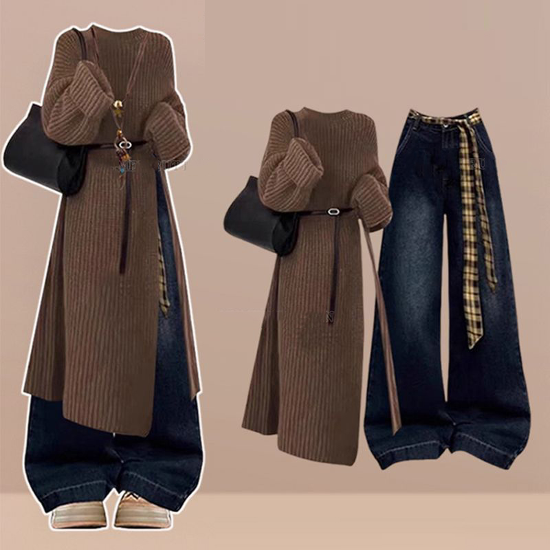 ブラウン トップス (ベルト付き)/単品