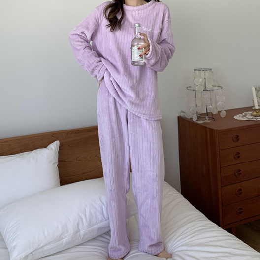 パープル/サンゴ絨/2点セット