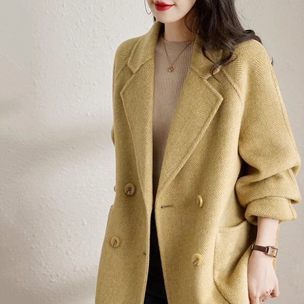 イエロー 裏起毛