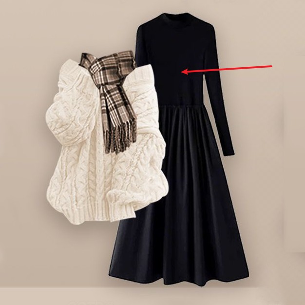 ブラックワンピース/単品