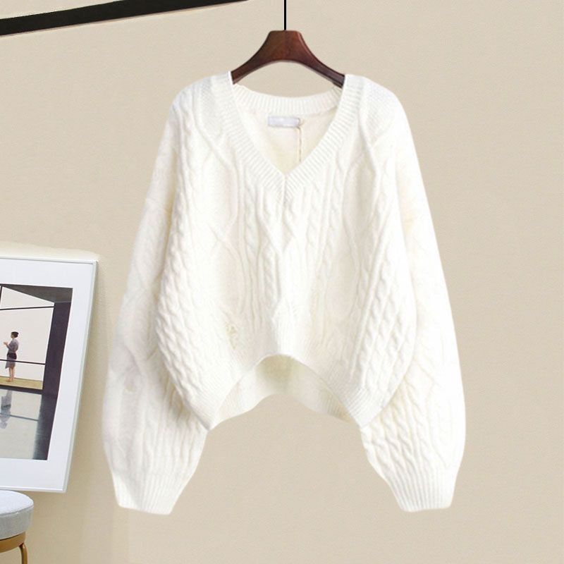 単品ホワイトセーター