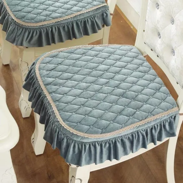 椅子用 クッション 本体 チェアパッド ベージュ ブルー 青