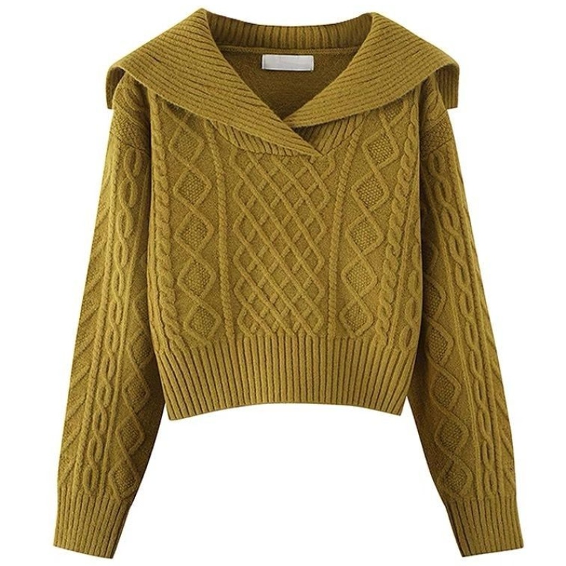 ミリタリーグリーン/セーター/単品