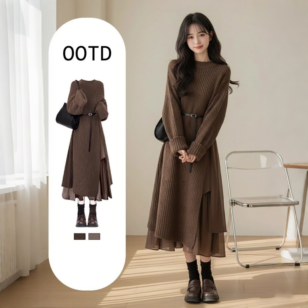 ブラウンスカート/単品