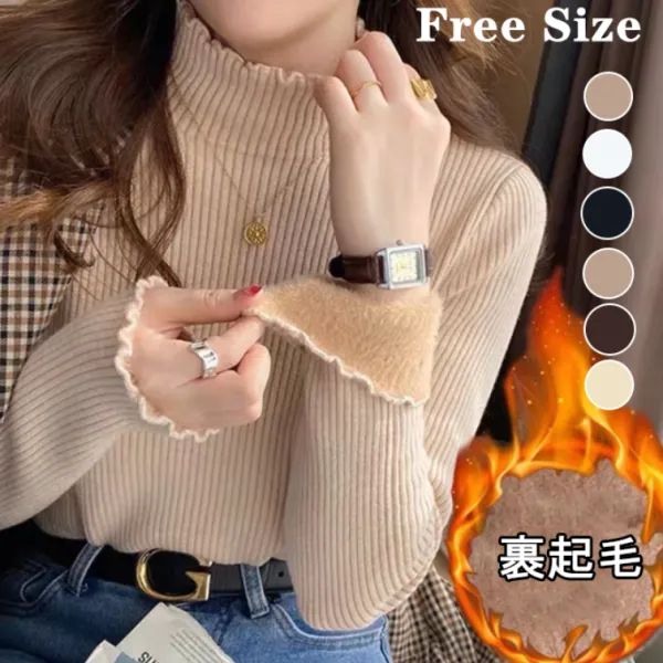 上品さたっぷり ファッション シンプル 無地 ハーフネック 長袖 ニット ブラック 黑 ホワイト 白 ベージュ グレー