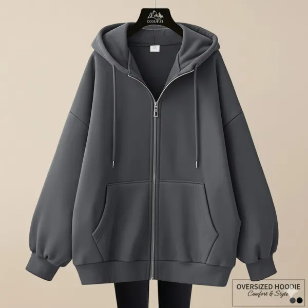 秋冬 ルーズ スポーツ フード付き ジッパー ジャケット カーディガン