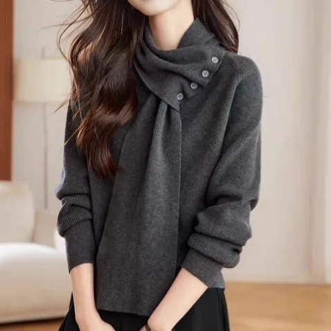 【全4色】ニットセーター無地プルオーバープルオーバー | 売れ筋