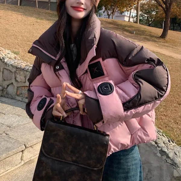 アウター  ダウンジャケット  コットン  ゆったり  ミニ丈  デザイン  暖かい  新作  おしゃれ / ファッション  韓国風  デザイン性  レディース  洗練された