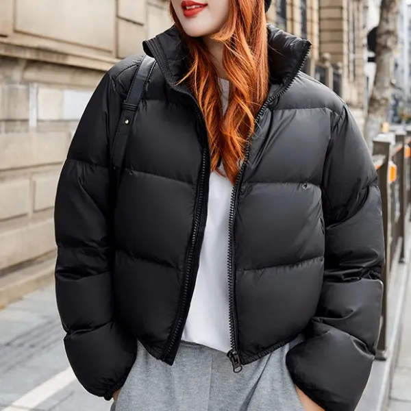 ダウンジャケット  コットン  ゆったり  ミニ丈  ハイウエスト  冬  韓国風  新作  レディース